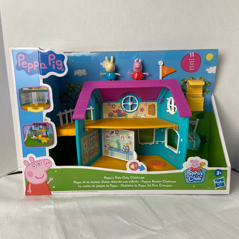 Has to Peppa Pig. Peppa’s kids- only Clubhouse